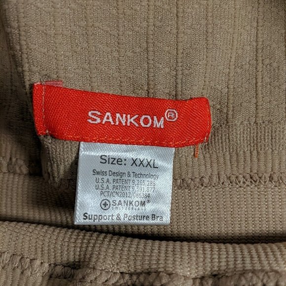 Sankom Support and Posture Bra Swiss Womens XXXL Nude Beige Skin Shaping Vest - Picture 7 of 12